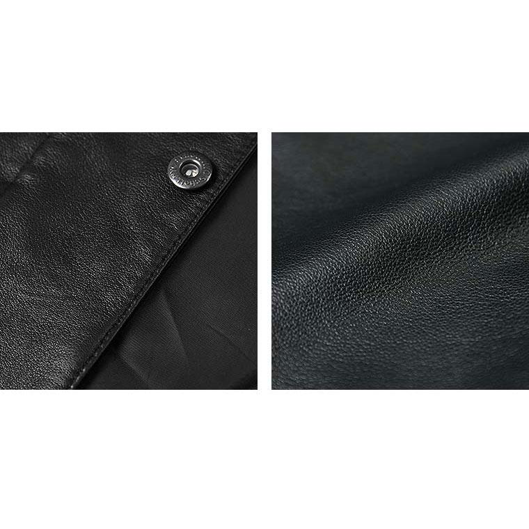 Schott ショット ラムレザー カバーオール ワークジャケット 革ジャン ミリタリー 襟付き 3111050 2025 7825950012の画像