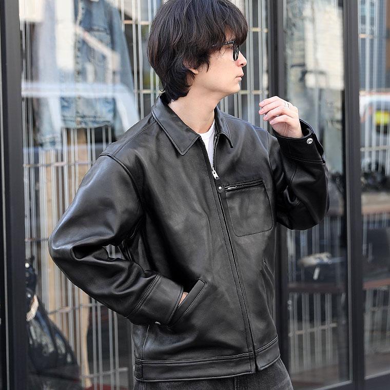 【ポイント10倍】Schott ショットラムレザー トラッカージャケット襟付き レザージャケット 3121034 7823950120 7825950014 革ジャン シングルライダース 羊革の画像
