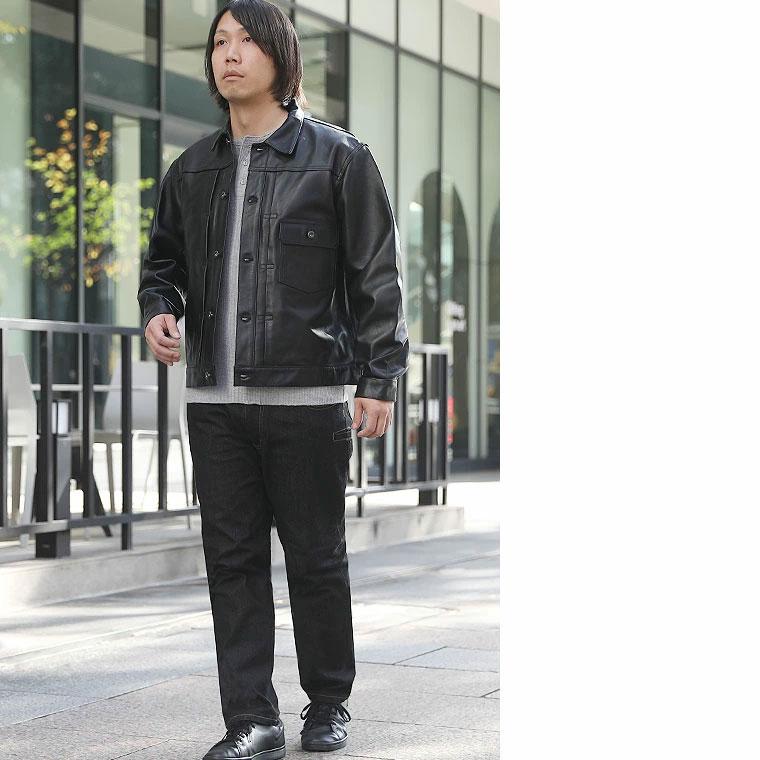 Schott ショット SHEEP LEATHER 1st TRACKER JACKET シープレザー1stトラッカージャケット 革ジャン ワーク Gジャン 7823150012 7825950015の画像