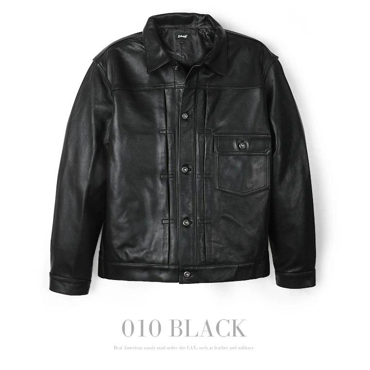 Schott ショット SHEEP LEATHER 1st TRACKER JACKET シープレザー1stトラッカージャケット 革ジャン ワーク Gジャン 7823150012 7825950015の画像