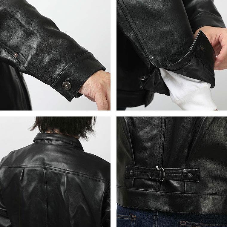 Schott ショット SHEEP LEATHER 1st TRACKER JACKET シープレザー1stトラッカージャケット 革ジャン ワーク Gジャン 7823150012 7825950015の画像