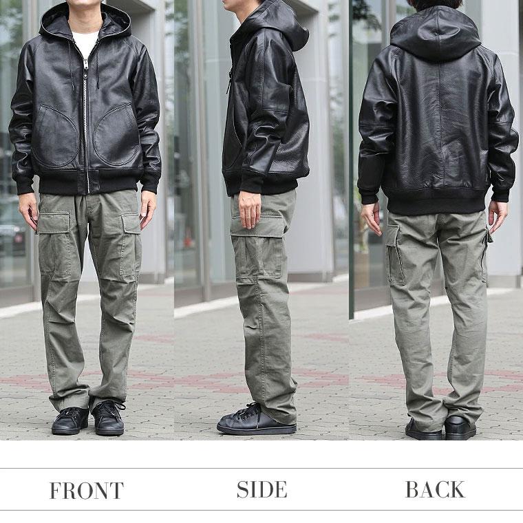 Schott N.Y.C（ショット） 【ポイント10倍】Schott レザー フーデッド