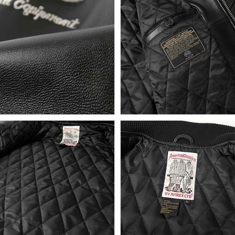【ポイント10倍】AVIREX アビレックス バーシティジャケット 羊革 VARSITY JACKET 6181032 7834950015の画像