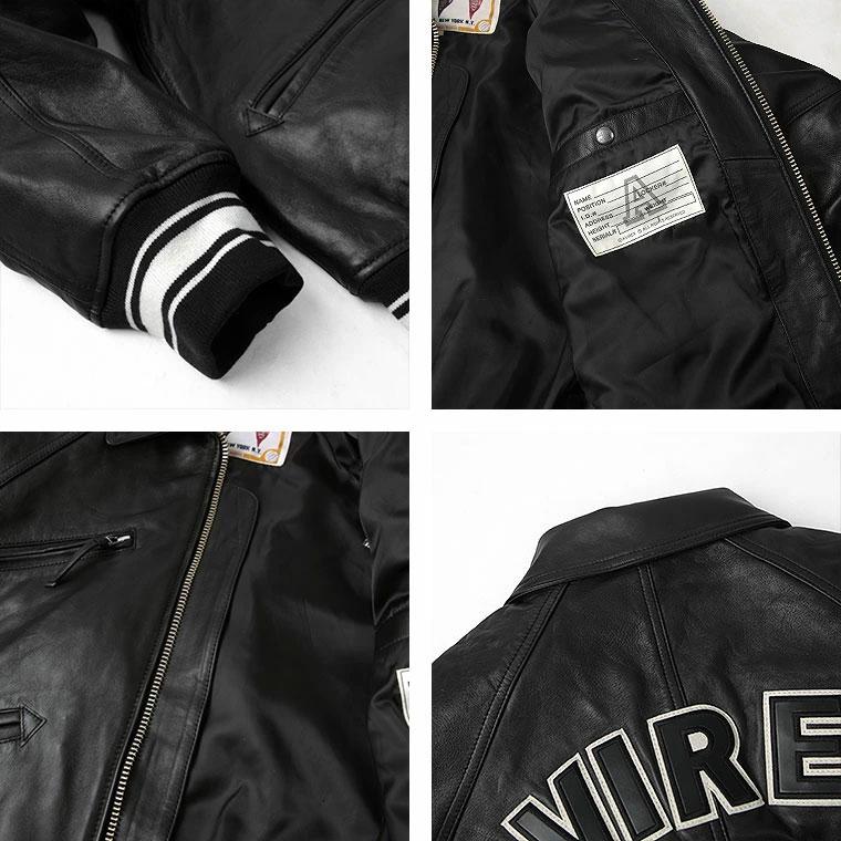 【ポイント10倍】AVIREX アビレックス アヴィレックス VARSITY バーシティ バーシティー ヴァーシティ ヴァーシティー レザージャケット ラムレザー 7834950016の画像
