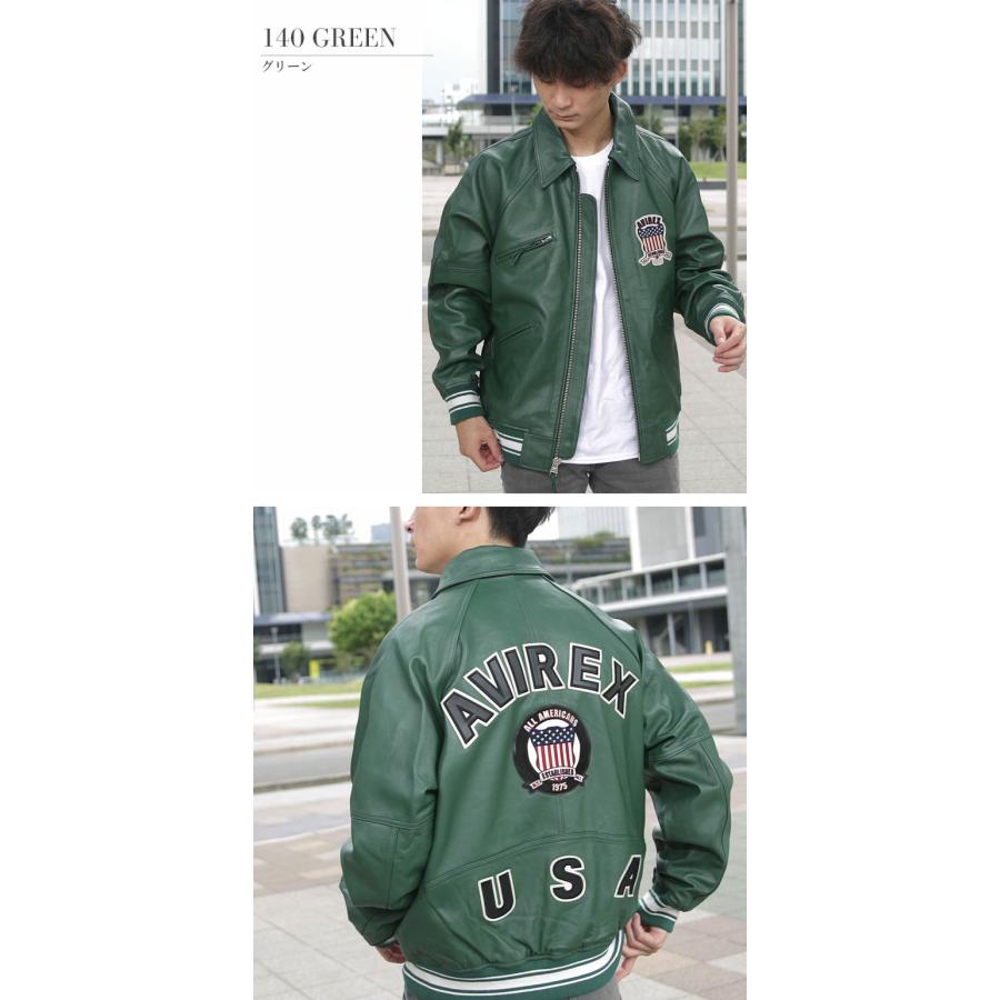 【ポイント10倍】AVIREX アビレックス アヴィレックス VARSITY バーシティ バーシティー ヴァーシティ ヴァーシティー レザージャケット ラムレザー 7834950016の画像