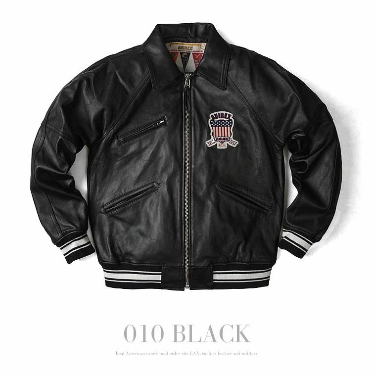 【ポイント10倍】AVIREX アビレックス アヴィレックス VARSITY バーシティ バーシティー ヴァーシティ ヴァーシティー レザージャケット ラムレザー 7834950016の画像