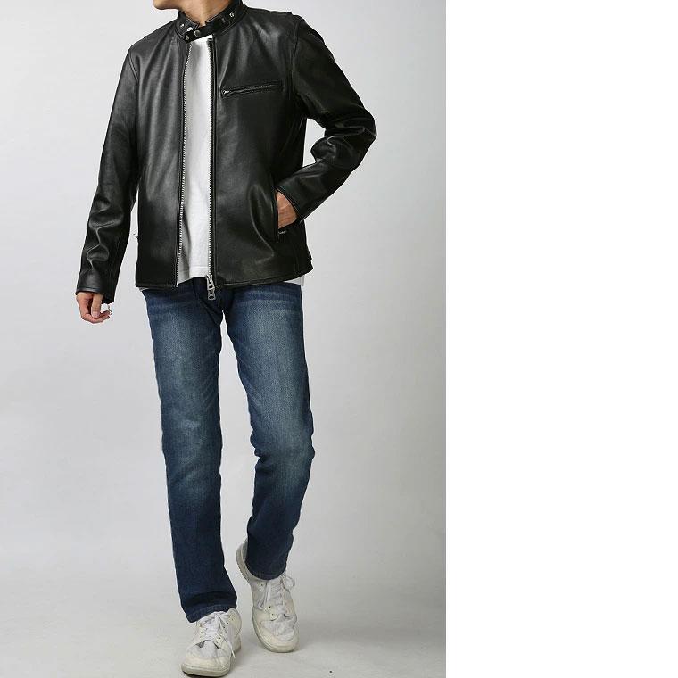 【ポイント10倍】Retro Grade レトログレード シングル ライダースジャケット SCHOTT 641 ブラック 羊革 本革 レザー 革ジャン 7933950010【返品・交換不可】の画像