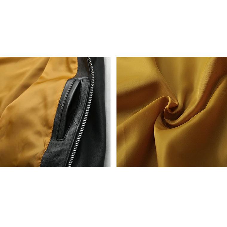 【ポイント10倍】Retro Grade レトログレード シープスキン 襟付き トラッカー SCHOTT AVIREX ブラック 羊革 本革 レザー 7935950004【返品・交換不可】の画像