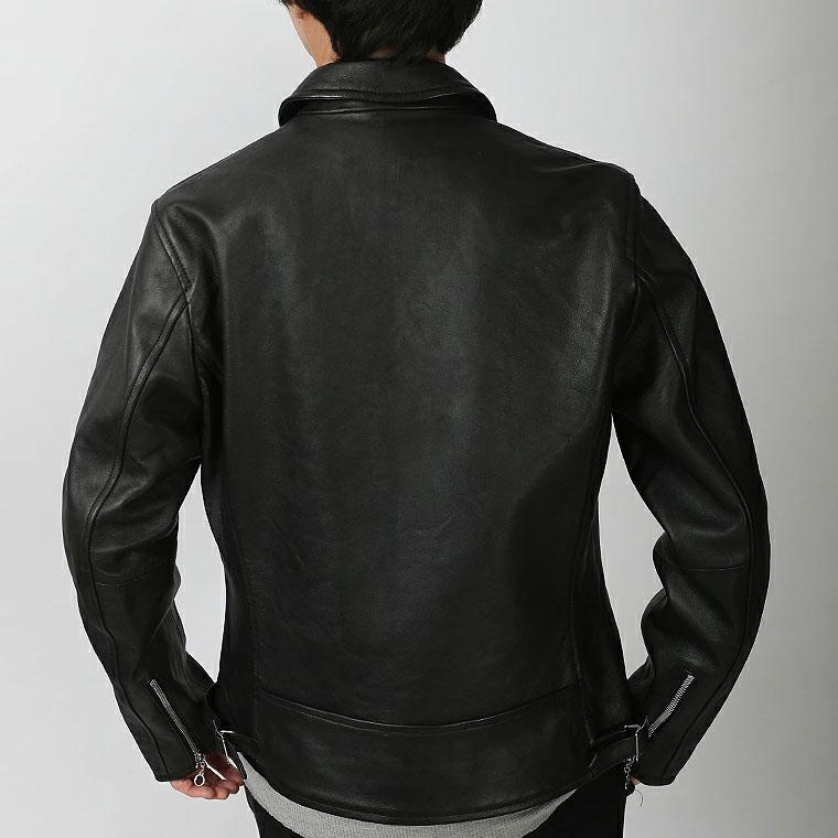 【ポイント10倍】Retro Grade レトログレード シープスキン 襟付き トラッカー SCHOTT AVIREX ブラック 羊革 本革 レザー 7935950004【返品・交換不可】の画像