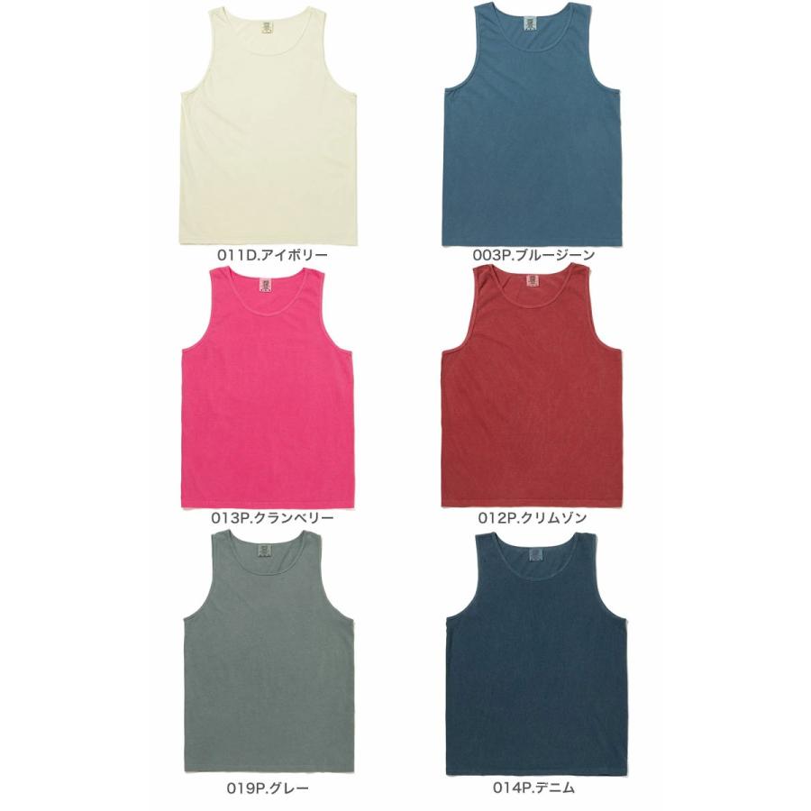 COMFORT COLORS コンフォートカラーズ 6020 アダルト 6.1oz リングスパン ガーメントダイ  タンクトップＴシャツ 後染め ピグメント 9360 | COMFORT COLORS | 02
