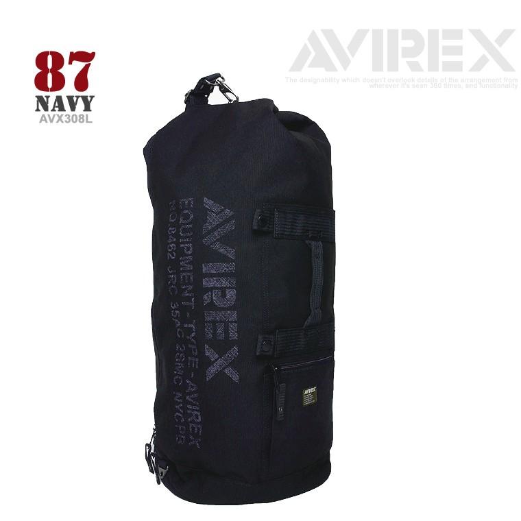 アヴィレックス ボストンバッグ AVX308L ブラック AVIREX アヴィレックス ボストンバッグ イーグル メンズ AVX308L
