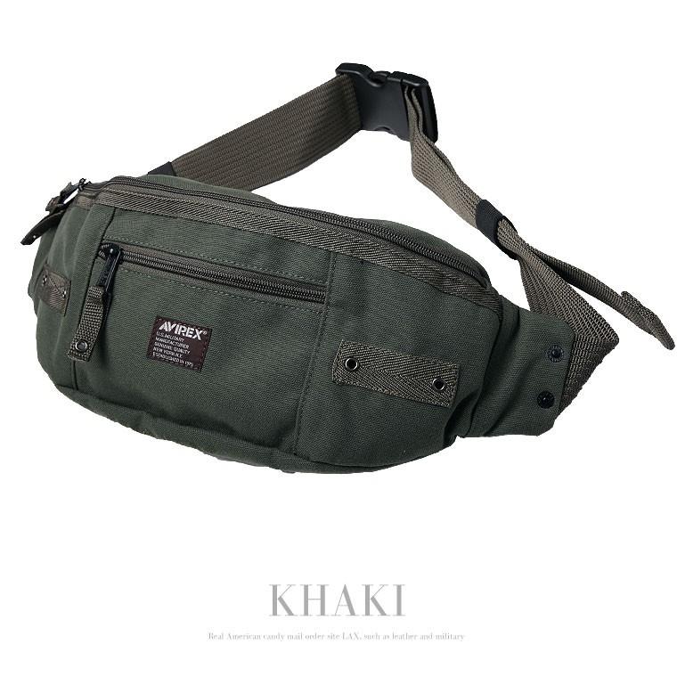未使用 AVIREX 腕時計 メンズ 2wayウエストポーチ ストラップ付き
