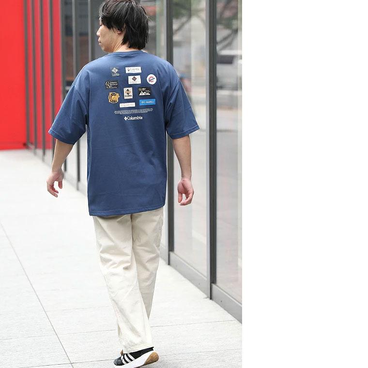 Columbia コロンビア Ｔシャツ スタックブルックグラフィック Tシャツ 半袖Tシャツ プリント バックロゴ 登山 ハイキング キャンプ フェス 夏  PG7093 | Columbia | 12