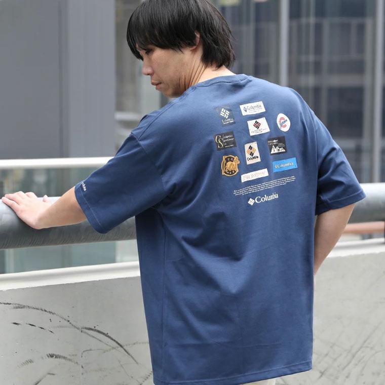 Columbia コロンビア Ｔシャツ スタックブルックグラフィック Tシャツ 半袖Tシャツ プリント バックロゴ 登山 ハイキング キャンプ フェス 夏  PG7093 | Columbia | 13