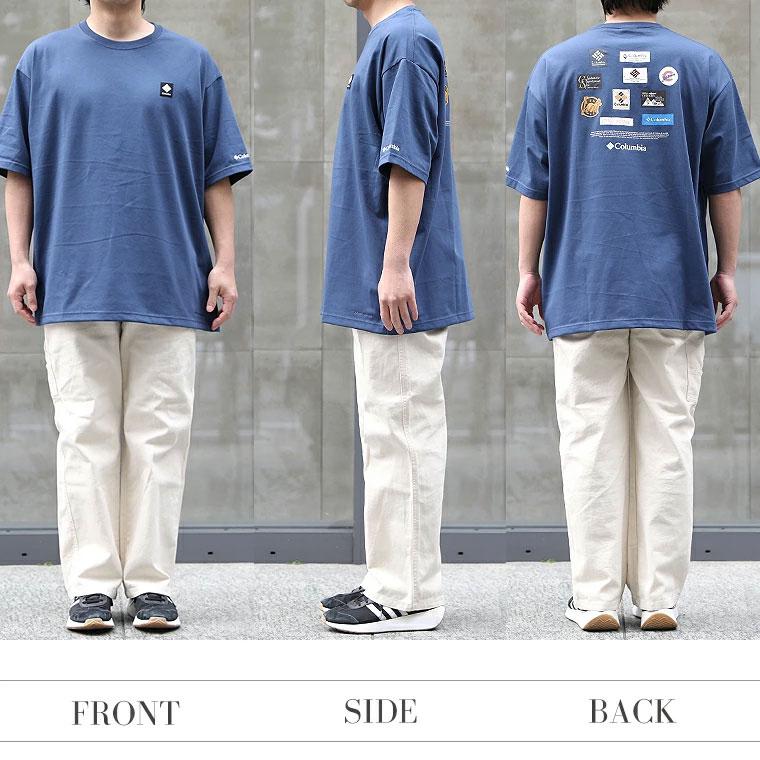 Columbia コロンビア Ｔシャツ スタックブルックグラフィック Tシャツ 半袖Tシャツ プリント バックロゴ 登山 ハイキング キャンプ フェス 夏  PG7093 | Columbia | 20