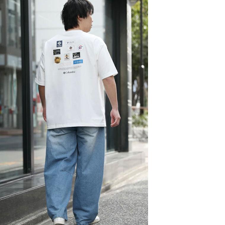 Columbia コロンビア Ｔシャツ スタックブルックグラフィック Tシャツ 半袖Tシャツ プリント バックロゴ 登山 ハイキング キャンプ フェス 夏  PG7093 | Columbia | 06