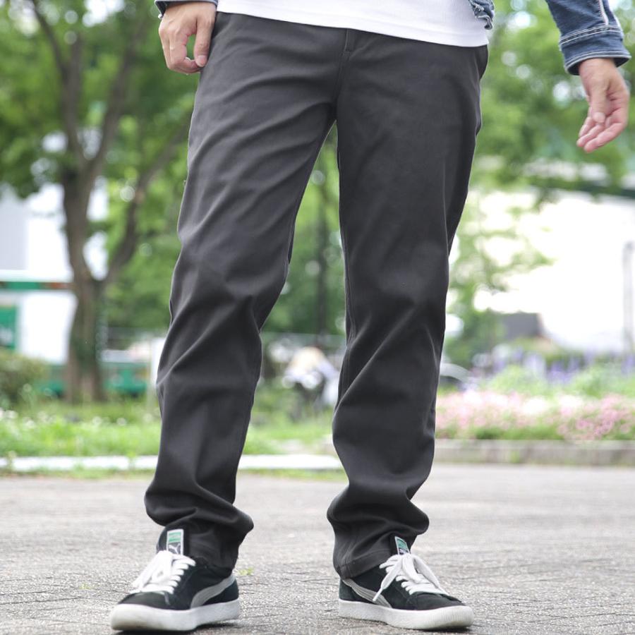 【ポイント10倍】暖パン デニム チノパン メンズ  スキニー パンツ チノパン メンズ 防風 ボンディング パンツ ストレッチ チノパン スリムパンツ 細身 黒 |  | 09