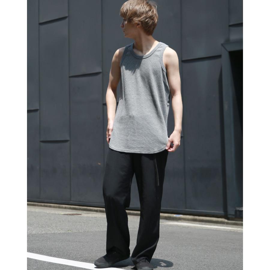 ワッフル タンクトップ サーマル メンズ トップス インナー お洒落 カットソー 春服 夏服 ベーシック  無地 カジュアル ラックス WEB-1 |  | 07