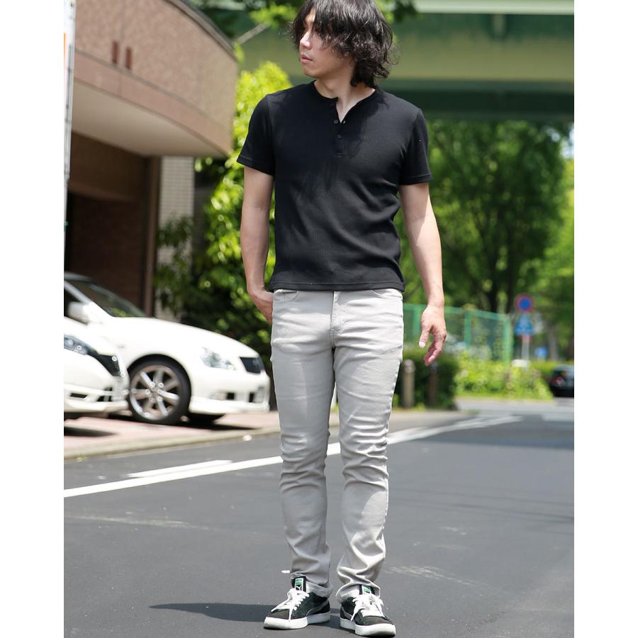サーマル ヘンリーネック tシャツ メンズ トップス インナー お洒落 カットソー 春服 夏服 ミリタリー ベーシック テレコ 無地 |  | 05
