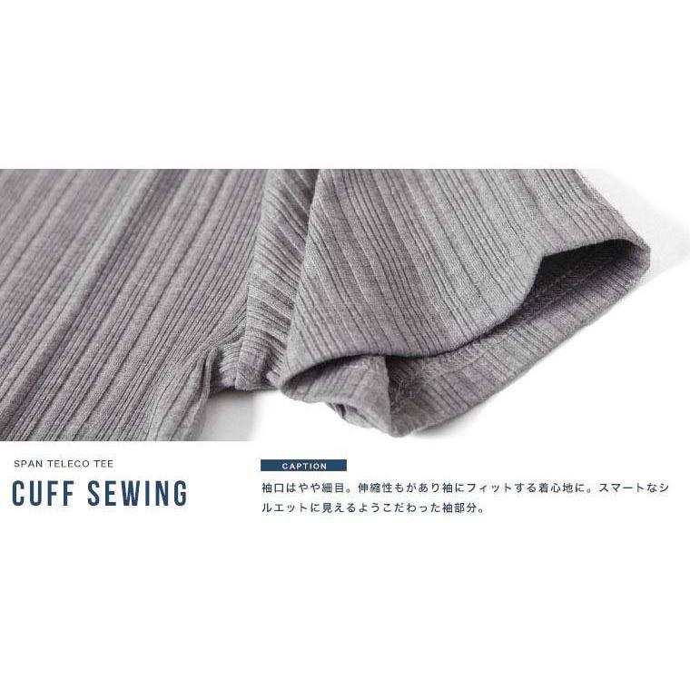 スパン テレコ Tシャツ メンズ トップス インナー お洒落 カットソー 春服 夏服 Vネック カジュアル ラックス WEB-5 |  | 09