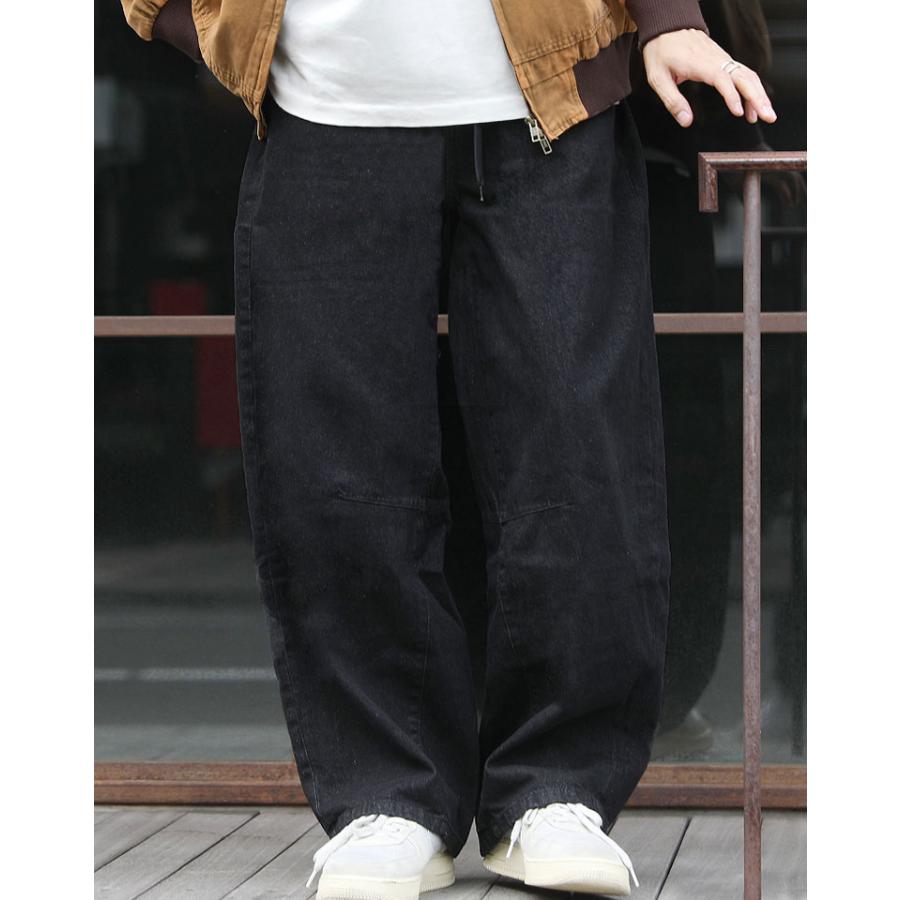 バレルレッグジーンズ パンツ ワイドパンツ デニム ワイドデニムパンツ ジーパン バギーパンツ 太め ルーズシルエット オーバーサイズ  ワンウォッシュ WEB-657 |  | 15