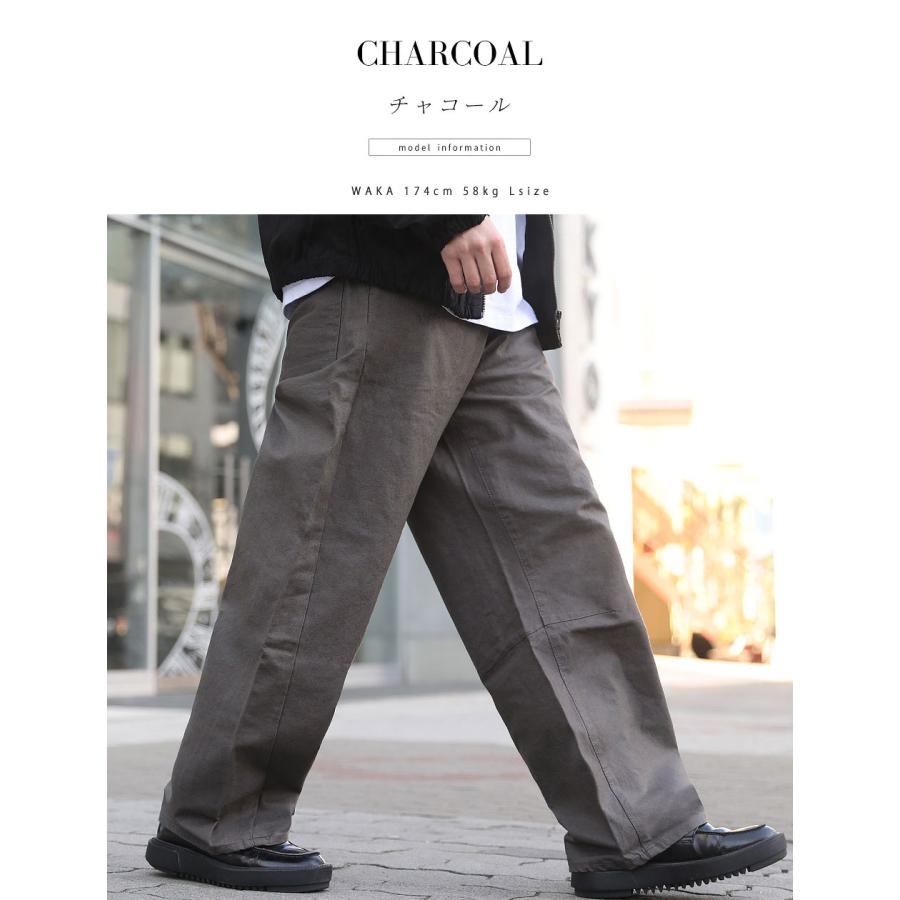 ワイドダックカーブパンツ メンズ ワイドパンツ ワイドシルエット ワークパンツ バルーンパンツ ダック素材 ワイドパンツ 太い オーバーサイズ パンツ  WEB-810 |  | 07