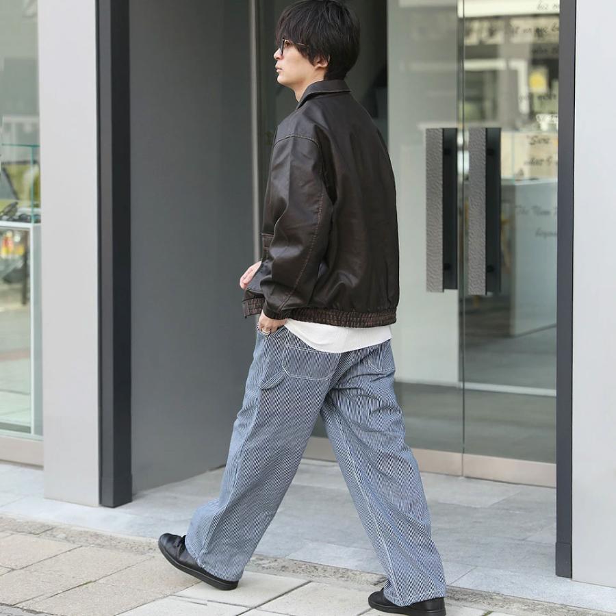 ペインターストライプパンツ ワイドパンツ メンズ ワークパンツ