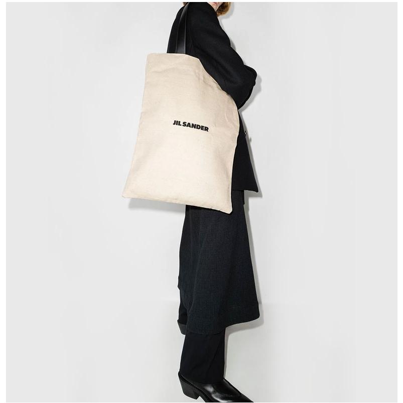 JIL SANDER ジルサンダー BORSA SHOPPING GRANDE ロゴ キャンバス