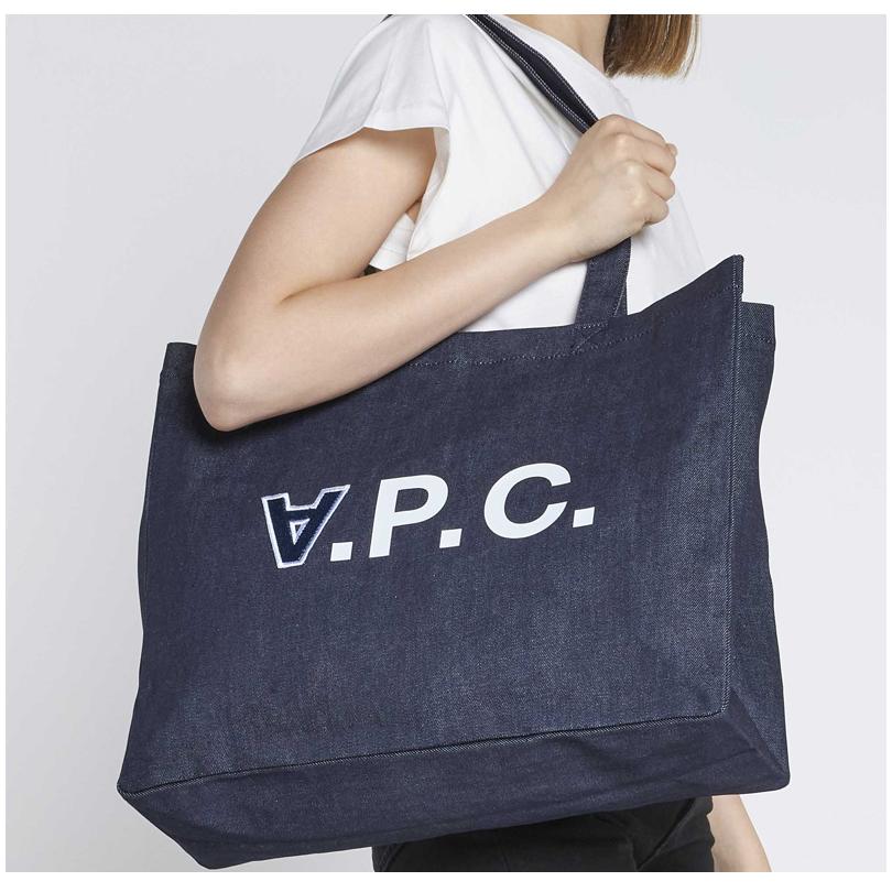 A.P.C. アーペーセー DANIELA TOTE BAG COCSXM61684 トートバッグ インディゴ ロゴ シンプル レディース ギフト｜laxny-yh｜07