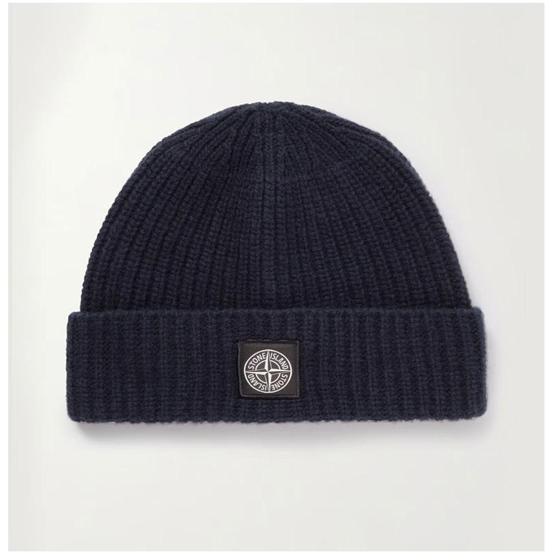 STONE ISLAND ストーンアイランド BEANIE ビーニー ニット帽 7715N10B5 メンズ 5ゲージ ロゴ パッチ リブ編み   ギフト｜laxny-yh｜07