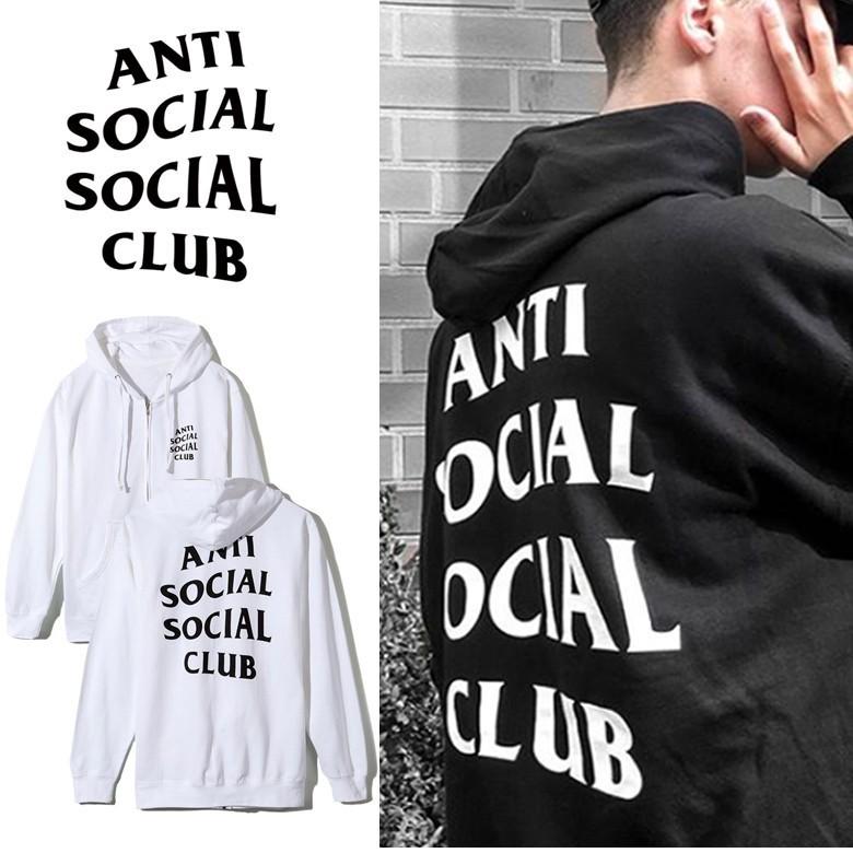 anti social social club zip up hoodie アンチ ソーシャル クラブ パーカー ジップアップ フーディー