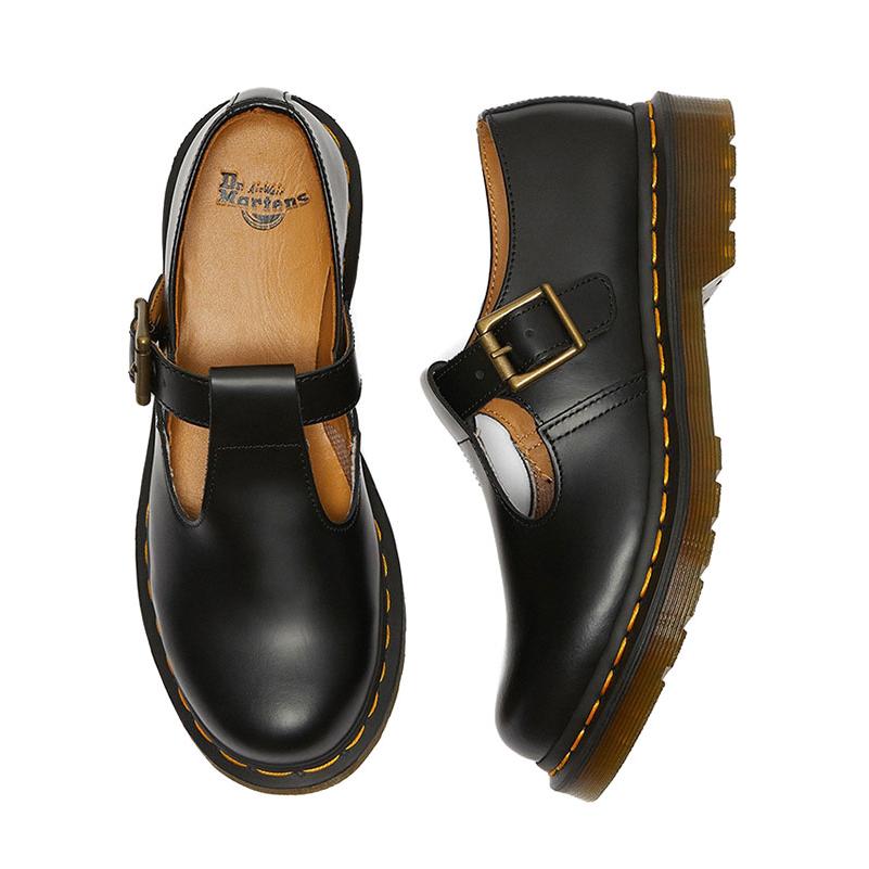 Dr. Martens ドクターマーチン 14852001 CORE POLLEY T BAR SHOE POLLEY Tバーシューズ ストラップ 靴 レディース メンズ クラシック おしゃれ 本革｜laxny-yh｜03