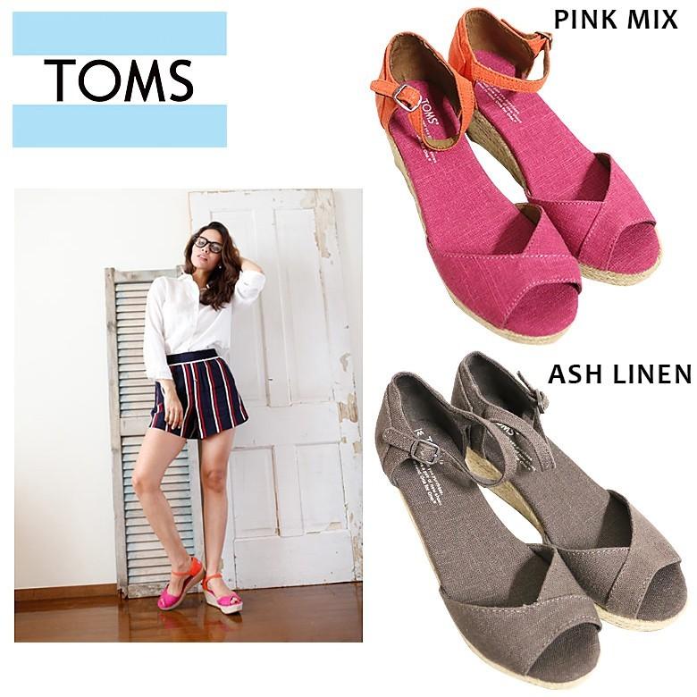 TOMS トムス PLATFORM WEDGES shoes サンダル ウェッジ ソール シューズ 靴 正規品 ヒール ナチュラル レディース
