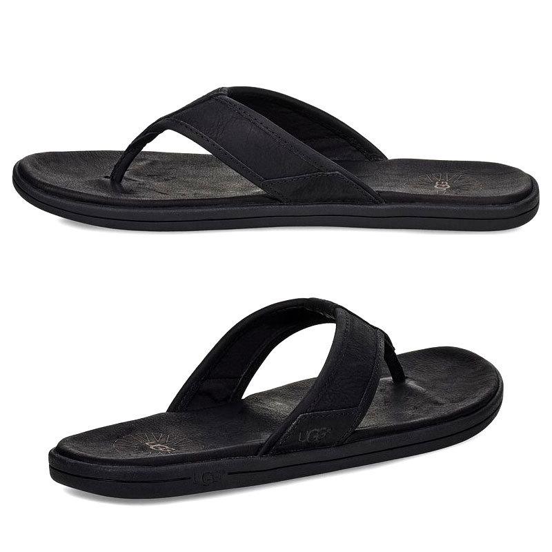 かわいい Ugg サンダル メンズ アグ 靴 サンダル メンズ レザー おしゃれ 大きい ビーチサンダル ブラック 黒 ブラウン 送料無料 ビーチ サンダル Color Black Folliq4 Com