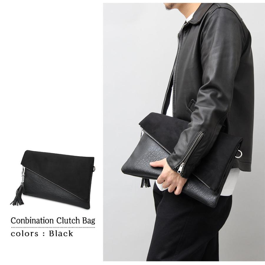 コンビネーションクラッチバッグ 2way クラッチバッグ ショルダー メンズ レディース カジュアル Regista 税込8 900円以上で送料無料 528 Laxny 通販 Yahoo ショッピング