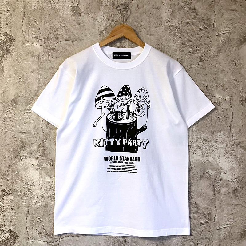 アキナ秋山コラボ】WORLD STANDARD クルーネック KITTY PARTY プリント