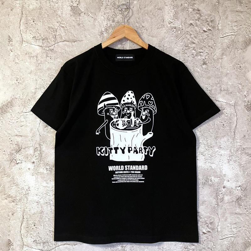 アキナ秋山コラボ】WORLD STANDARD クルーネック KITTY PARTY プリント