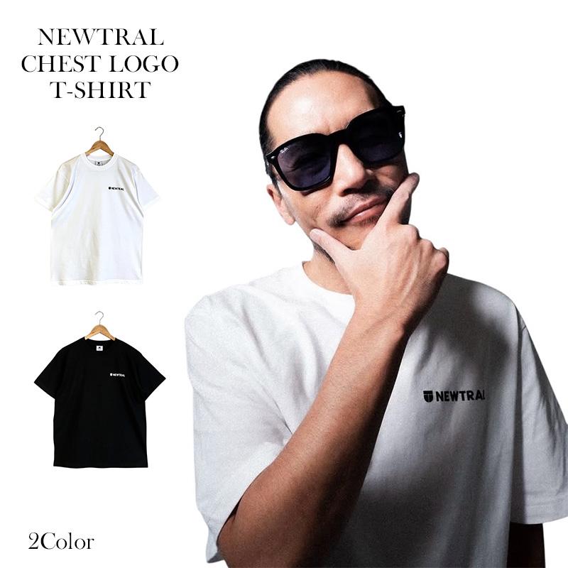 Zeebra 着用モデル】NEWTRAL チェストロゴTシャツ メンズ 半袖 綿100