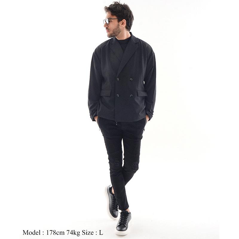 ダメージブラックデニムパンツ スキニーパンツ クラッシュ メンズ ストレッチパンツ スリム ボトムス 美脚 細身 税込8 900円以上で送料無料 Damage Blackskinny Laxny 通販 Yahoo ショッピング