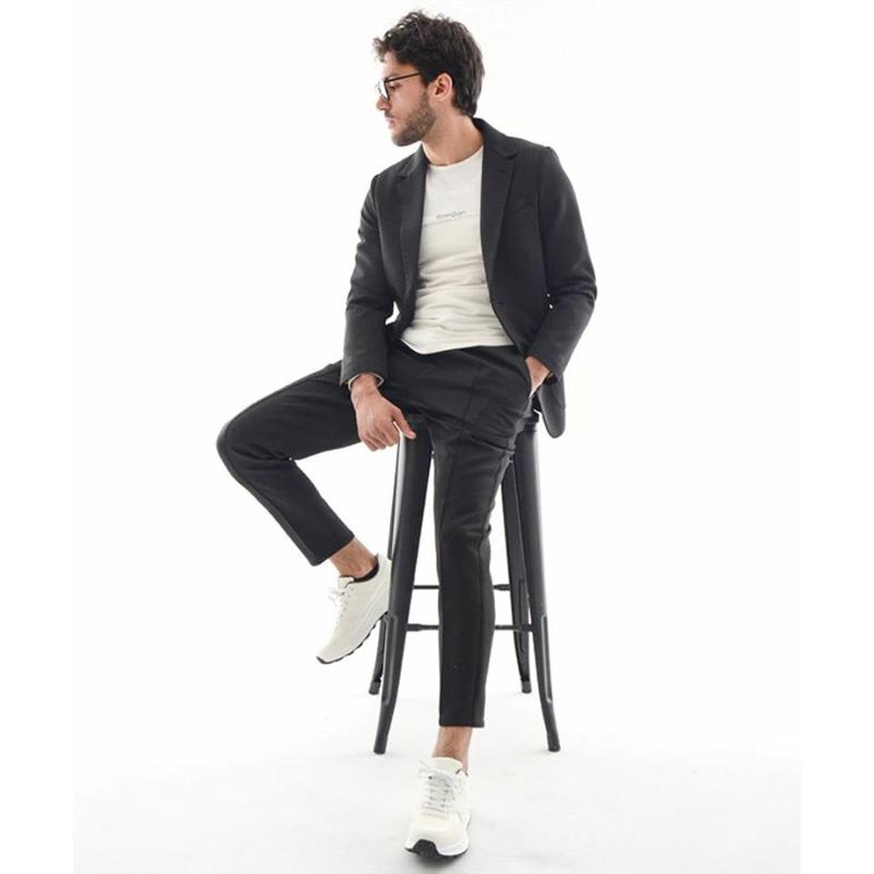 セットアップ メンズ カジュアル スーツ ストレッチ素材 快適 テーラードジャケット おしゃれスーツ 上下セット 春服 送料無料 Mesh Suit Laxny 通販 Yahoo ショッピング