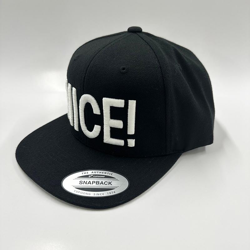 ういちの江戸川ナイスぅ〜っ！グッズ NICE！キャップ−黒【送料