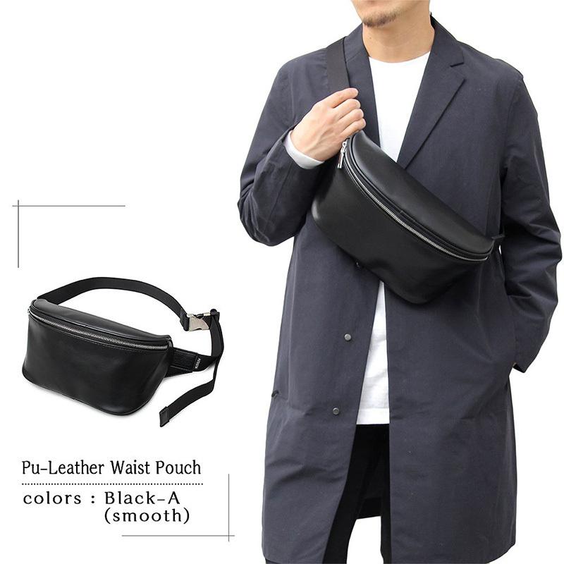 REGiSTA（レジスタ） PUレザーウエストバッグ ヒップバッグ ボディ