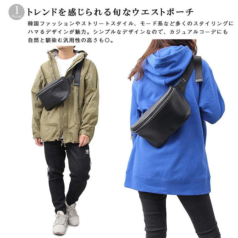 REGiSTA（レジスタ） PUレザーウエストバッグ ヒップバッグ ボディ