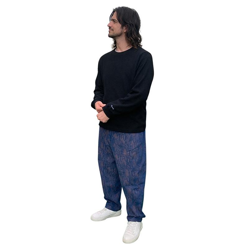 LAXNY】ワッフル ロンT メンズ 長袖Tシャツ サーマル 保温 ワッフル