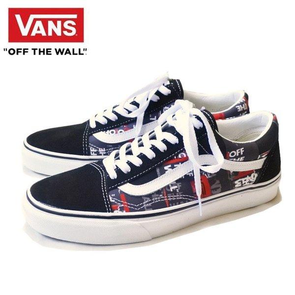 vans old skool black red white