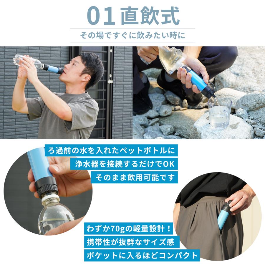 FUTURE FOX 携帯浄水器 災害用 浄水器 防災 登山 キャンプ グッズ