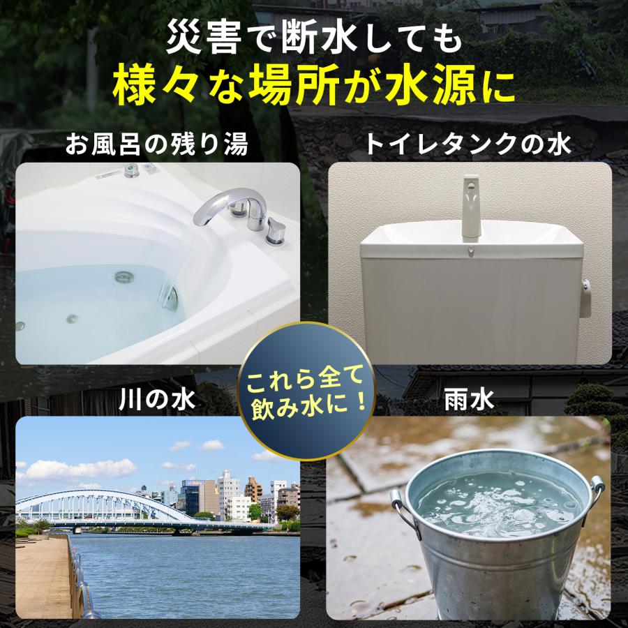 FUTURE FOX 携帯浄水器 災害用 浄水器 防災 登山 キャンプ グッズ