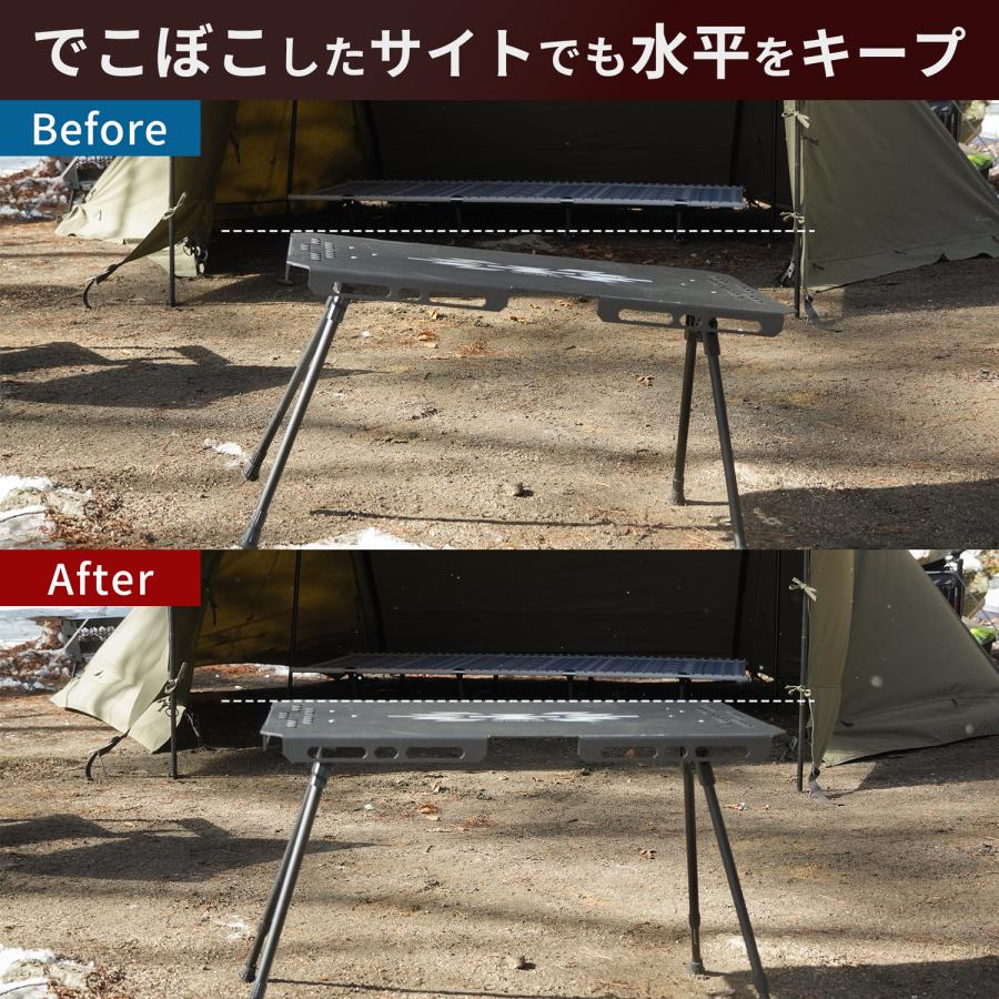 FUTURE FOX 焚き火 サイドテーブル 【熱に強い/高さ調節可】 キャンプ