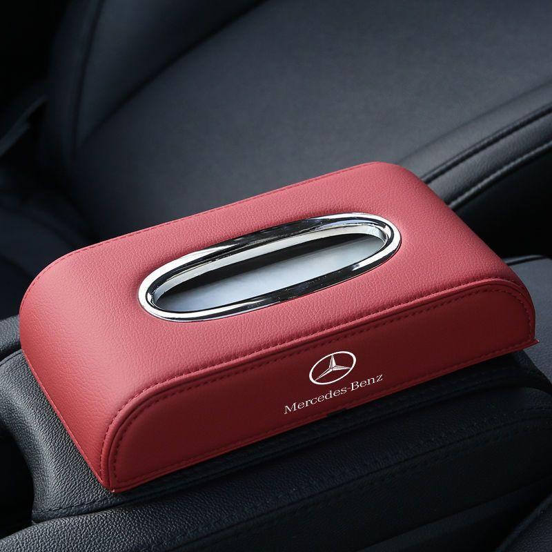 メルセデスベンツ 車用ティッシュボックス PUレザー 高級ティッシュ
