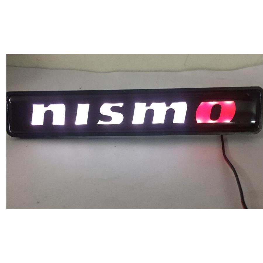 nismo ニスモ 日産 グリルバッジ 車フロントグリル LEDライト 1個